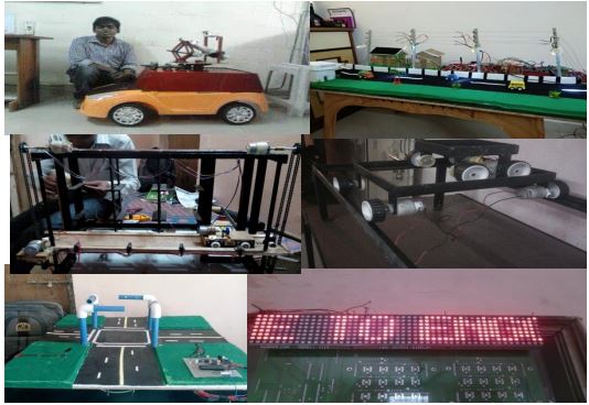 Early Eutronix robotics workshop projects from 2018